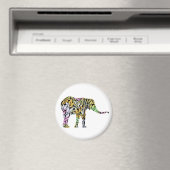 Aimant Eléphant coloré (In Situ (Lave-vaisselle))