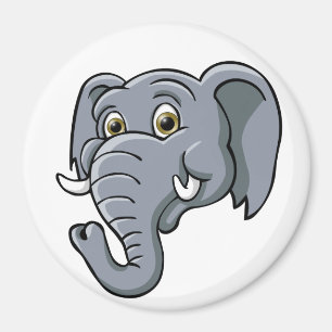 Aimant Éléphant de bande dessinée