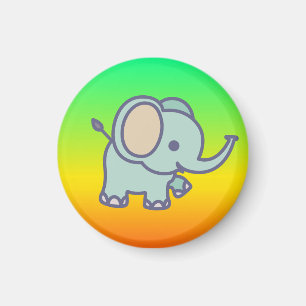Aimant Éléphant de bébé mignon dessin animé-47767