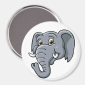 Aimant Eléphant de dessin (Recto/Verso)
