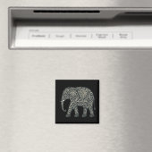 Aimant Éléphant de Florale (In Situ (Lave-vaisselle))