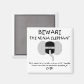 Aimant Eléphant de Ninja (Recto/Verso)