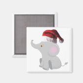 Aimant Eléphant de Noël (Recto/Verso)