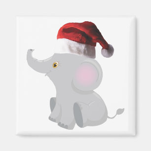 Aimant Eléphant de Noël