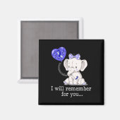 Aimant Elephant de sensibilisation à l'hydrocéphalie 1 (Recto/Verso)