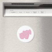 Aimant Eléphant doux (rose) (In Situ (Lave-vaisselle))