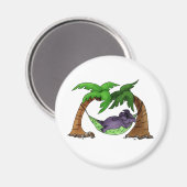 Aimant Éléphant en prenant le soleil (Recto/Verso)