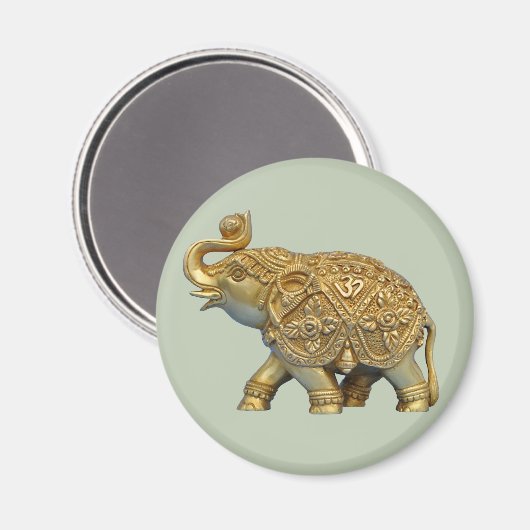 Aimant Eléphant indien (Recto/Verso)