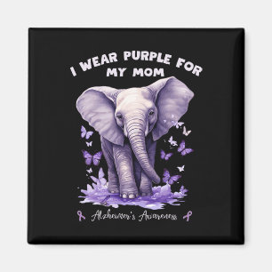 Aimant Eléphant Je Porte Du Violet Pour Ma Mère Heimerhei