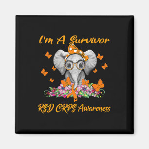 Aimant Elephant Je suis un survivant Rsd Crps sensibilisa