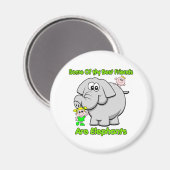 Aimant Elephant Meilleurs amis (Recto/Verso)