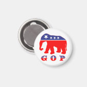 Aimant Éléphant modernisé de GOP (Recto/Verso)