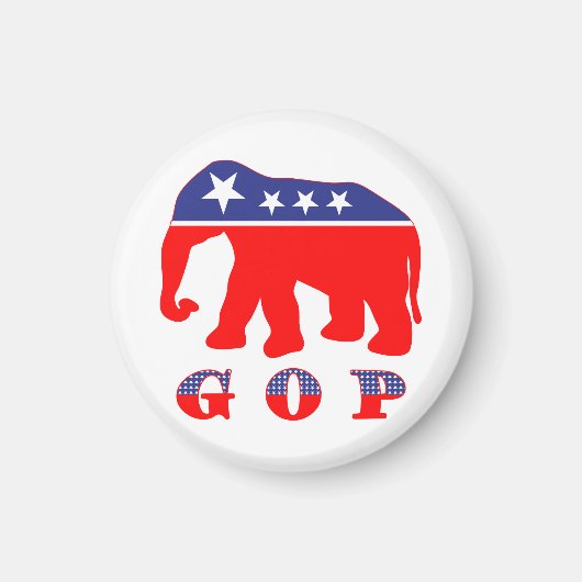 Aimant Éléphant modernisé de GOP (Devant)