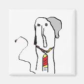 Aimant Elephant Office Worker (Devant)