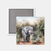 Aimant Eléphant passant par l'aimant (Recto/Verso)