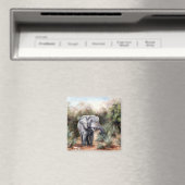 Aimant Eléphant passant par l'aimant (In Situ (Lave-vaisselle))
