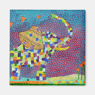 Aimant Éléphant piqué