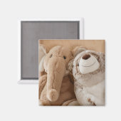 Aimant Elephant Plush Toy et Teddy Bear Friends (Recto/Verso)