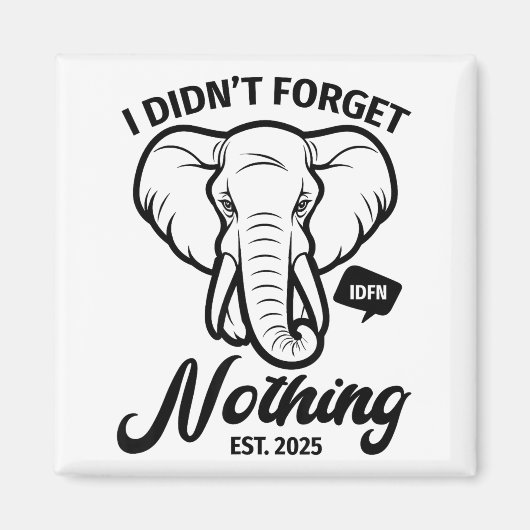 Aimant Elephant Quote, Elephant Lover, Elephant Zoo Anima (Devant)