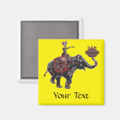 Aimant Eléphant Rider (Recto/Verso)