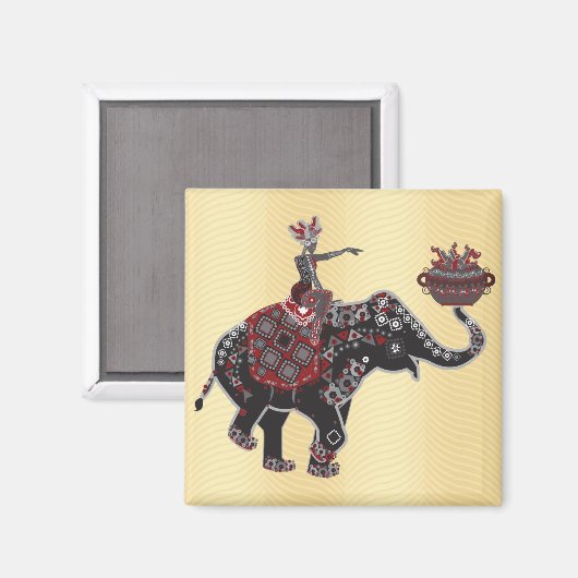 Aimant Elephant Rider (Recto/Verso)