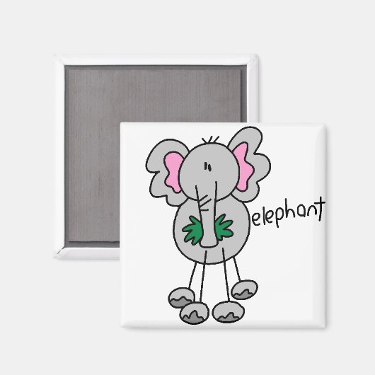Aimant Eléphant Stick (Recto/Verso)
