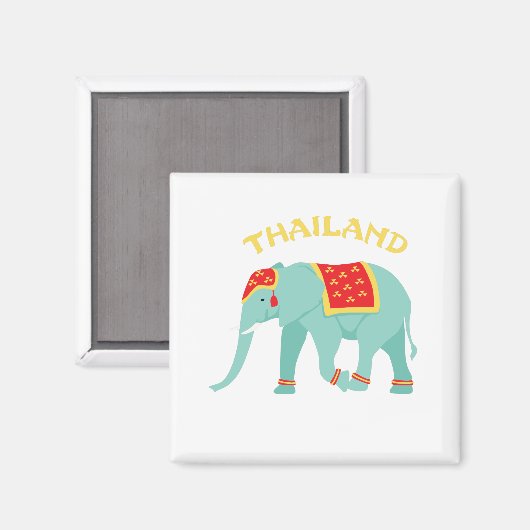 Aimant Elephant thaïlandais (Recto/Verso)