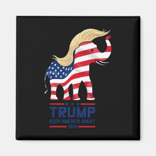 Aimant Éléphant Trump Républicain Garder l'Amérique Grand