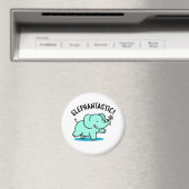 Aimant Elephantastic Funny Fantastic Elephant Pun (In Situ (Lave-vaisselle))