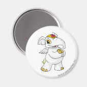 Aimant Elephante blanche (Recto/Verso)