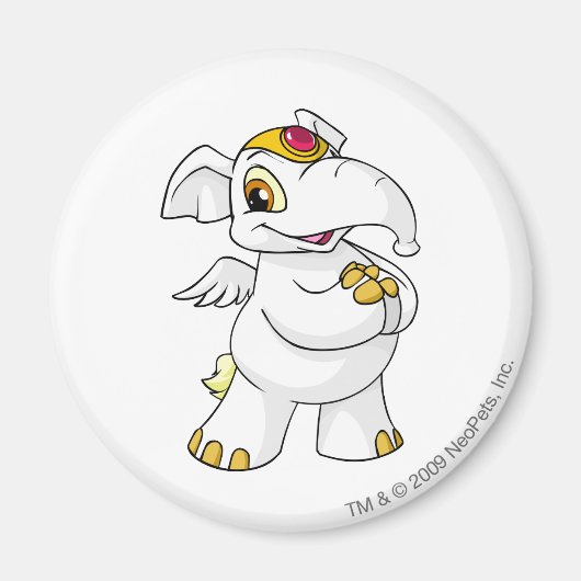 Aimant Elephante blanche (Devant)