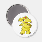 Aimant Eléphante jaune (Recto/Verso)