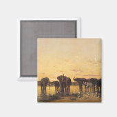 Aimant Eléphants africains (Recto/Verso)