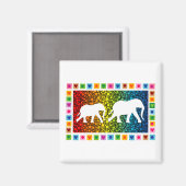 Aimant Eléphants blancs (Recto/Verso)