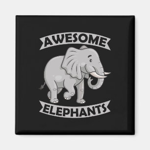 Aimant Éléphants Zoo Cirque Amusement Éléphant Conservate