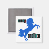 Aimant Élevage du cheval du frère moyen (Recto/Verso)