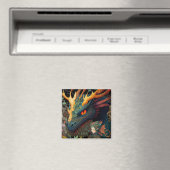 Aimant Elf Et Dragon Imaginaire Art (In Situ (Lave-vaisselle))