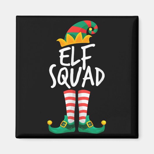 Aimant Elf Family Christmas Group Matching Pajamas Xmas E (Devant)