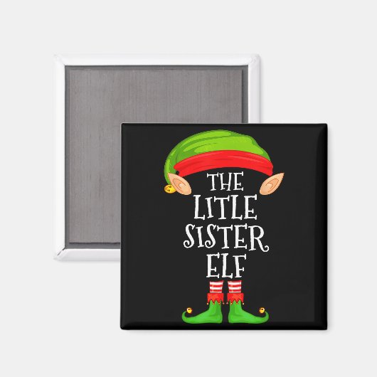 Aimant Elf Family Christmas Little Sister Elf Sweater Mat (Recto/Verso)