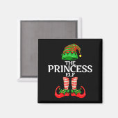 Aimant Elf Princess Christmas Family Matching Group Premi (Recto/Verso)