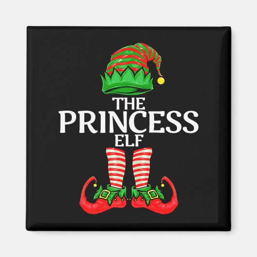 Aimant Elf Princess Christmas Family Matching Group Premi (Devant)