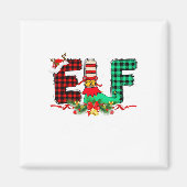 Aimant Elf Squad Christmas Family Group Correspondance Pè (Devant)