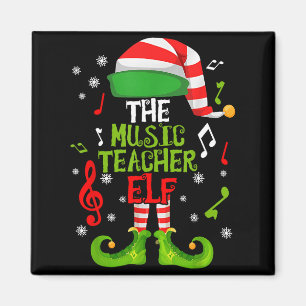 Aimant Elfe professeur de musique Noël famille assortie X