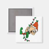 Aimant elfe se balançant sur les lumières (Recto/Verso)