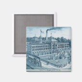 Aimant Elgin Watch Factory 1871 Image Elgin Illinois (Recto/Verso)