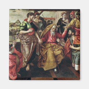 Aimant Eliezer demandant Rebecca pour épouser Isaac, 156