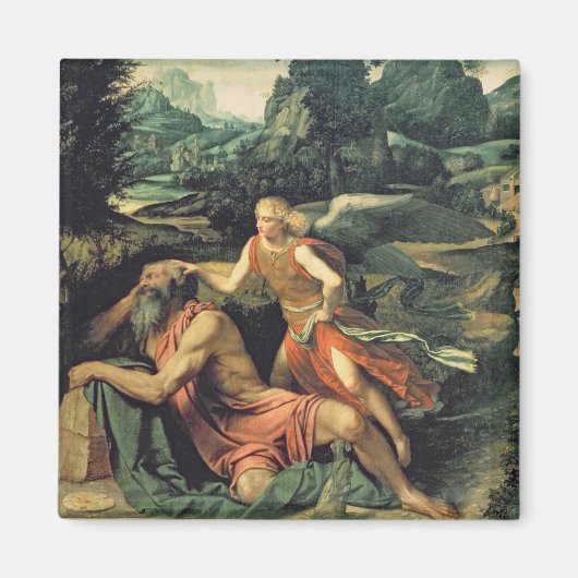 Aimant Elijah Visited by à Angel, c.1534 (Devant)