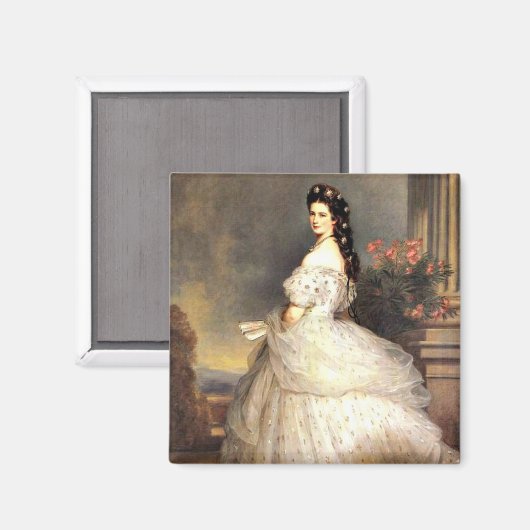 Aimant Elizabeth, impératrice d'Autriche (Recto/Verso)