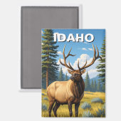 Aimant Elk dans l'Idaho (Recto/Verso)