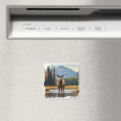 Aimant Elk de Yellowstone (In Situ (Lave-vaisselle))